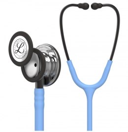 Stetoskop Littmann Classic III 5959 Stetoskop internistyczny Mirror-Finish, przewód błękitny, trzonek smoke, lira smoke