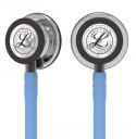 Stetoskop Littmann Classic III 5959 Stetoskop internistyczny Mirror-Finish, przewód błękitny, trzonek smoke, lira smoke
