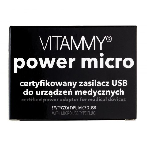 VITAMMY POWER micro NEXT Certyfikowany zasilacz VITAMMY POWER micro do ciśnieniomierzy NEXT 1, 5 oraz 9