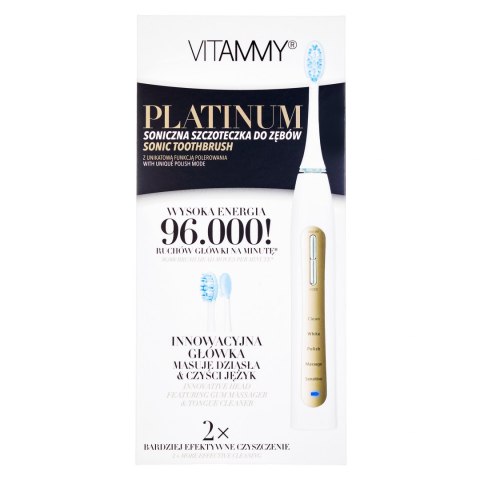 VITAMMY Platinum /MY2021 Szczoteczka soniczna z pięcioma programami pracy w nowym opakowaniu prezentowym