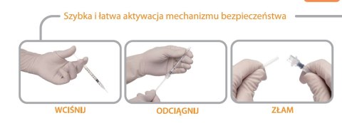 Strzykawka bezpieczna SOL-CARE 3ml z końcówką Luer Lock ,skalowana co 0,1ml /op. 100 szt Sol-Millennium op. 100 szt