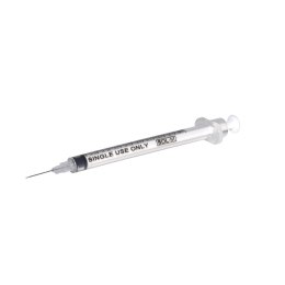 Strzykawka tuberk. SOL-M 1 ml luer skala co 0,01 ml z wtop. igłą 27G x 1/2
