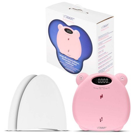 VITAMMY BABYCINNO PINK / RÓŻOWA Waga noworodkowo niemowlęco dziecięca
