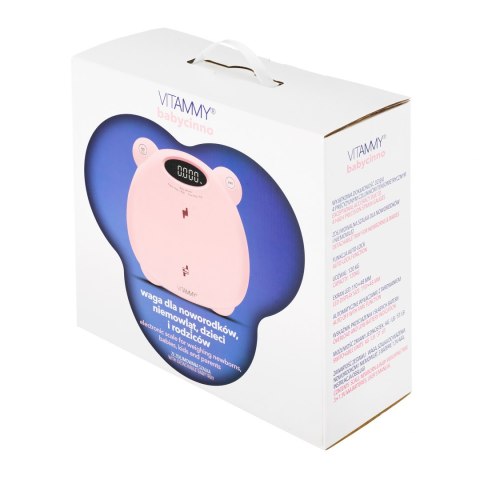 VITAMMY BABYCINNO PINK / RÓŻOWA Waga noworodkowo niemowlęco dziecięca