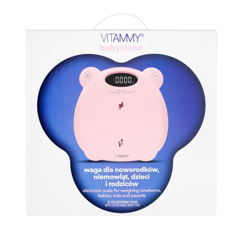 VITAMMY BABYCINNO PINK / RÓŻOWA Waga noworodkowo niemowlęco dziecięca