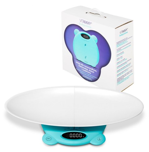 VITAMMY BABYCINNO TURKUSOWA / TURQUOISE Waga noworodkowo-niemowlęco-dziecięca