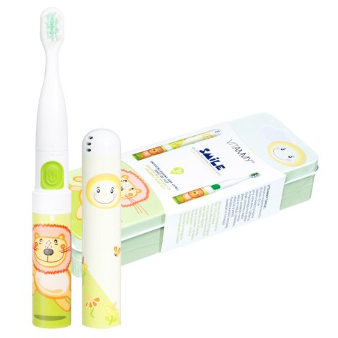 VITAMMY SMILE lew + DODO Memo lew Zestaw prezentowy szczoteczka soniczna do zębów dla dzieci i gra obrazkowa