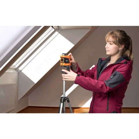 NEO LASER PŁASZCZYZNOWY 15M 360 W POZIOMIE STATYW 1.5M CZERWONY