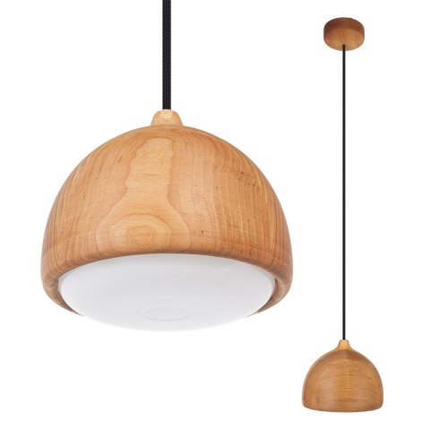 LAMPA SUFITOWA WISZĄCA ACORN I OLCHA OLEJOWANA CZARNY PRZEWÓD
