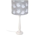 LAMPA STOŁOWA BIURKOWA BERTA 50 CM SOWA SZARY E27