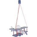 LAMPA WISZĄCA SAMOLOT DUŻY BIAŁY NIEBIESKI CZERWONY DLA DZIECI