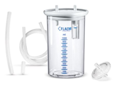 Zestaw akcesoriów do ssaków FLAEM (autoklawowalny pojemnik 1000ml, filtr i dren) Zestaw akcesoriów do ssaków FLAEM (autoklawowal