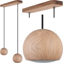 LAMPA SUFITOWA WISZĄCA BALLI KULE 2X CZARNY PRZEWÓD