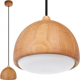 LAMPA SUFITOWA WISZĄCA ACORN I OLCHA OLEJOWANA CZARNY PRZEWÓD