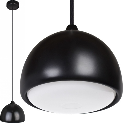LAMPA SUFITOWA WISZĄCA ACORN I OLCHA/CZARNA CZARNY PRZEWÓD