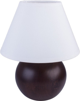 LAMPA STOŁOWA 27 CM KULA - WENGE E14 DREWNO PL PRODUCENT