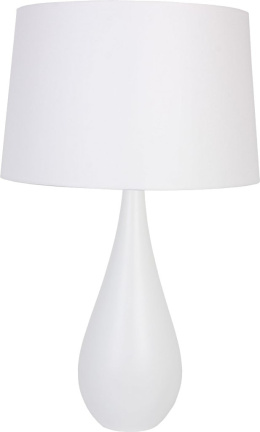 LAMPA STOŁOWA VASE BIAŁA - BIAŁY ABAŻUR