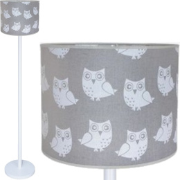 LAMPA PODŁOGOWA ZOSIA 152 CM BIAŁY - SOWA SZARY