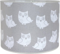 LAMPA STOŁOWA BIURKOWA BERTA 50 CM SOWA SZARY E27