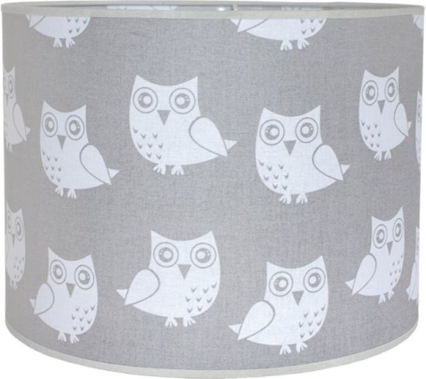 LAMPA STOŁOWA BIURKOWA BERTA 50 CM SOWA SZARY E27