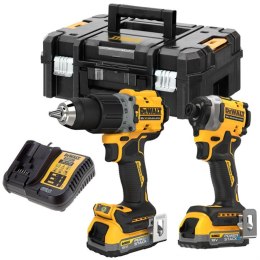 DEWALT ZESTAW ELEKTRONARZĘDZI WKRĘTARKA DCD805 +ZAKRĘTARKA DCF850 18V 2*AKU