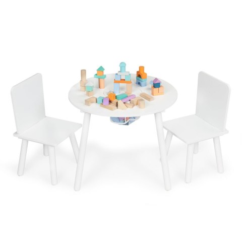 STÓŁ STOLIK +2 KRZESŁA MEBLE DLA DZIECI KOMPLET ECOTOYS