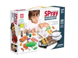 MINI KUCHNIA GRILL AKCESORIA DO KUCHNI DLA DZIECI 69 EL DŹWIĘK ŚWIATŁO