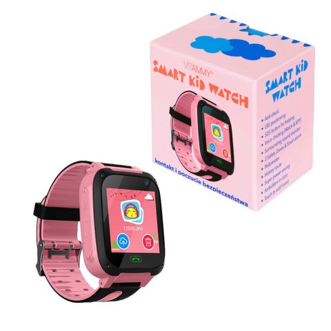 VITAMMY SMART KID WATCH różowy Smartwatch dla dzieci