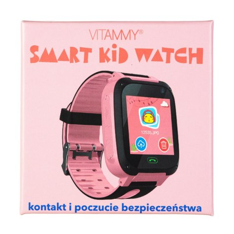 VITAMMY SMART KID WATCH różowy Smartwatch dla dzieci