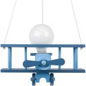LAMPA WISZĄCA SAMOLOT NIEBIESKI E27 DLA DZIECI
