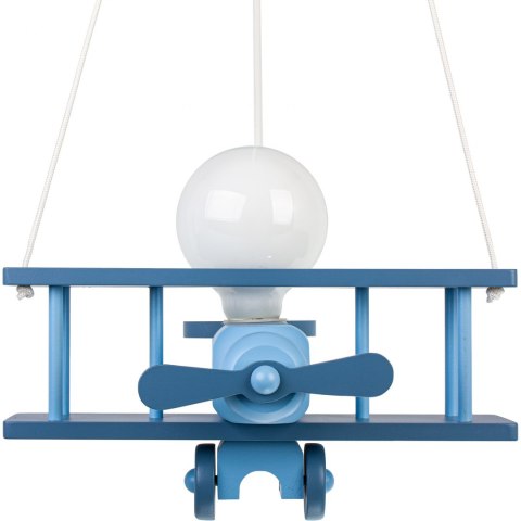 LAMPA WISZĄCA SAMOLOT NIEBIESKI E27 DLA DZIECI