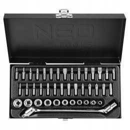 NEO ZESTAW KLUCZY NASADOWYCH 1/4'' 41 CZEŚCI NEO