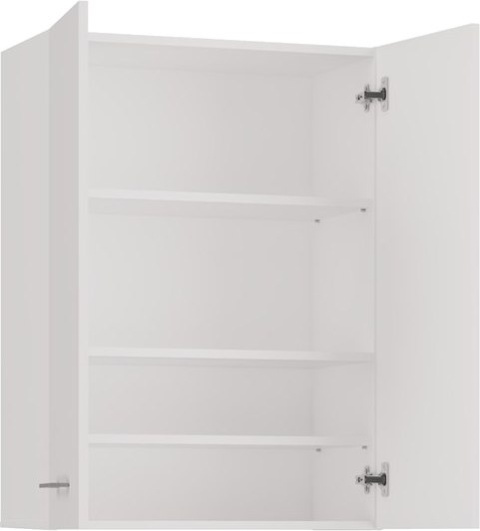 Szafka Łazienkowa Wisząca Nad Pralkę LAPO MINORDD Biała Matowa 64cm 4xPółka