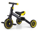 ROWEREK TRÓJKOŁOWY BIEGOWY Z PEDAŁAMI 3W1 OPTIMUS BLACK PIANKOWE KOŁA 12m+