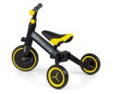 ROWEREK TRÓJKOŁOWY BIEGOWY Z PEDAŁAMI 3W1 OPTIMUS BLACK PIANKOWE KOŁA 12m+