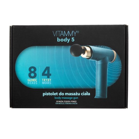 VITAMMY body 5 zielono-złoty Pistolet do masażu ciała