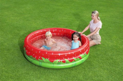 Bestway Basen dmuchany dla dzieci Truskawka 168x38