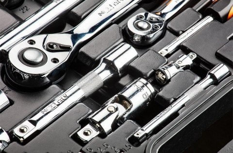 NEO ZESTAW KLUCZY NASADOWYCH 1/4'',1/2'' 77 CZĘŚCI CRV NEO