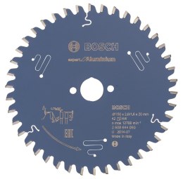 BOSCH TARCZA PILARSKA EXPERT FOR ALUMINIUM 150*20*2.6 42 T