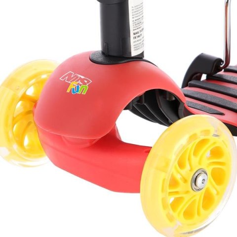 HLB07 4W1 BLACK-YELLOW-RED HULAJNOGA DZIECIĘCA NILS FUN