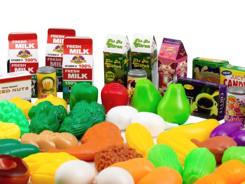PLASTIKOWE WARZYWA OWOCE DO KUCHNI 120 SZT