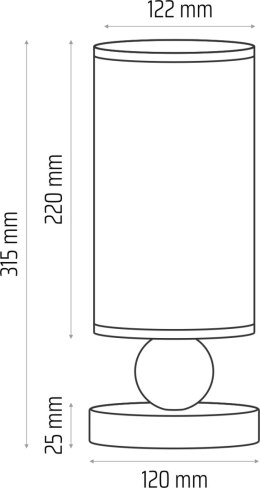 Lampa nocna Bolla pudrowy róż
