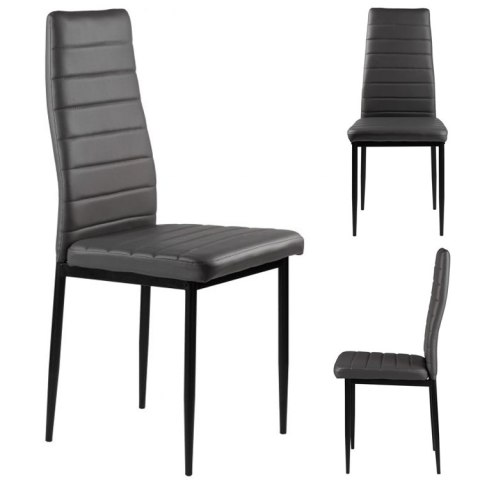 KRZESŁO KRZESŁA ZESTAW KRZESEŁ DO SALONU 4 SZTUKI MODERNHOME