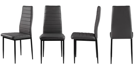 KRZESŁO KRZESŁA ZESTAW KRZESEŁ DO SALONU 4 SZTUKI MODERNHOME