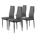 KRZESŁO KRZESŁA ZESTAW KRZESEŁ DO SALONU 4 SZTUKI MODERNHOME