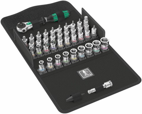 WERA ZESTAW KLUCZY NASADOWYCH 1/4''ZYKLOP SPEED,+GRZECHOTKA 42CZ. WERA