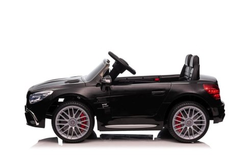 AUTO NA AKUMULATOR MP3 SKÓRA PILOT EVA MERCEDES SL65 S CZARNY LAKIEROWANY LCD