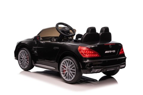 AUTO NA AKUMULATOR MP3 SKÓRA PILOT EVA MERCEDES SL65 S CZARNY LAKIEROWANY LCD
