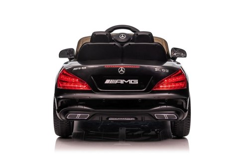 AUTO NA AKUMULATOR MP3 SKÓRA PILOT EVA MERCEDES SL65 S CZARNY LAKIEROWANY LCD