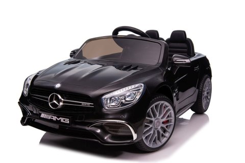 AUTO NA AKUMULATOR MP3 SKÓRA PILOT EVA MERCEDES SL65 S CZARNY LAKIEROWANY LCD